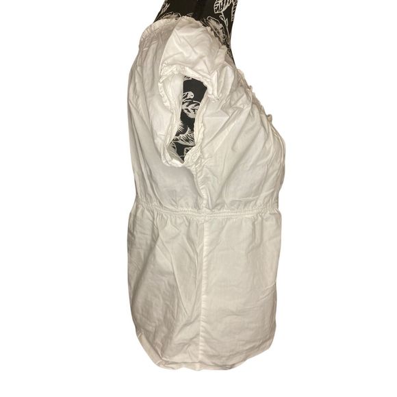 Y2K Vintage Old Navy Ruffle Blouse Cottagecore Cottage Fairy Everyday - Picture 4 of 9